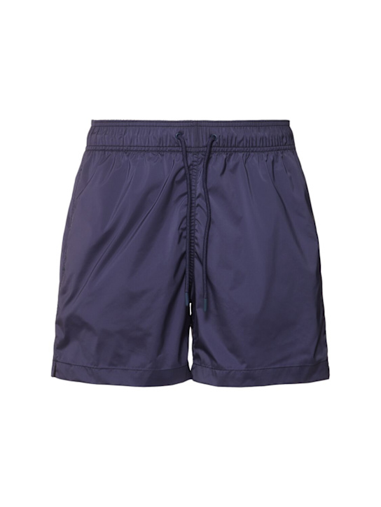 Frescobol Carioca: Salvador elasticated swim shorts - Midnight-blue - men_0 | Luisa Via Roma