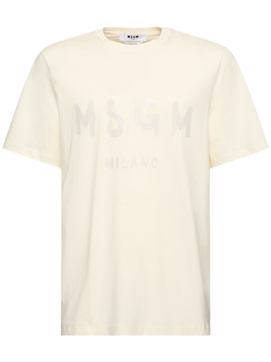 Logo print cotton jersey t-shirt