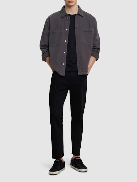Golden Goose: Slim denim jeans - Black - men_1 | Luisa Via Roma