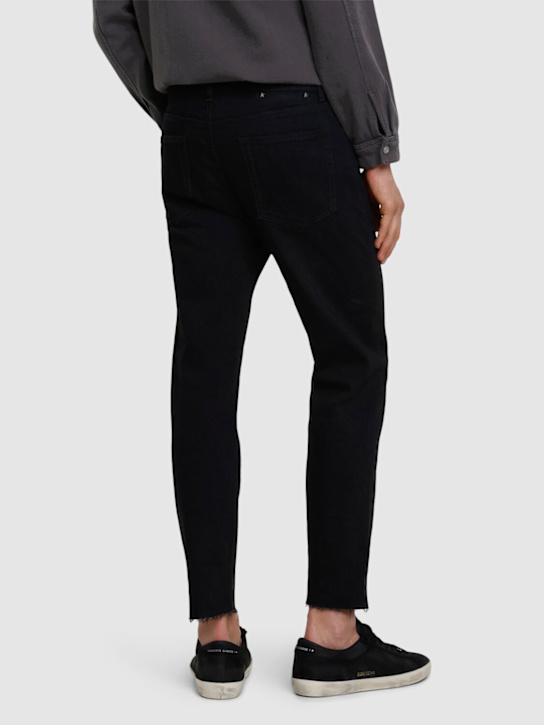 Golden Goose: Slim denim jeans - Black - men_2 | Luisa Via Roma