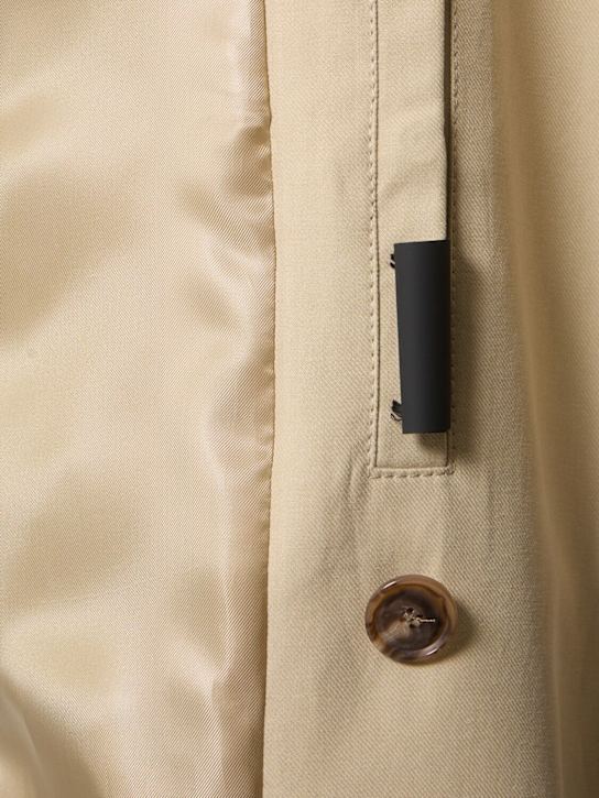 Boss: Hyde lyocell & cotton trench coat - Light Beige - men_6 | Luisa Via Roma