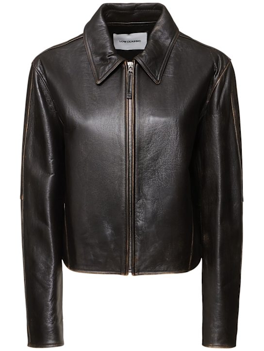 LOW CLASSIC: Leather jacket - women_0 | Luisa Via Roma