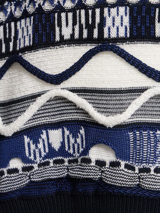 Laneus: Knitted polo - Blu/Blue - men_4 | Luisa Via Roma