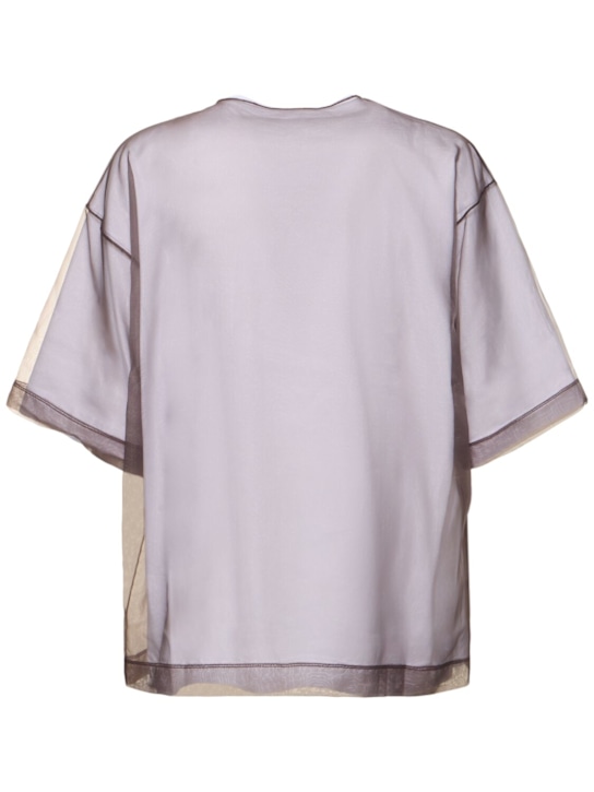 Dries Van Noten: Heaton double layer t-shirt - White - men_3 | Luisa Via Roma
