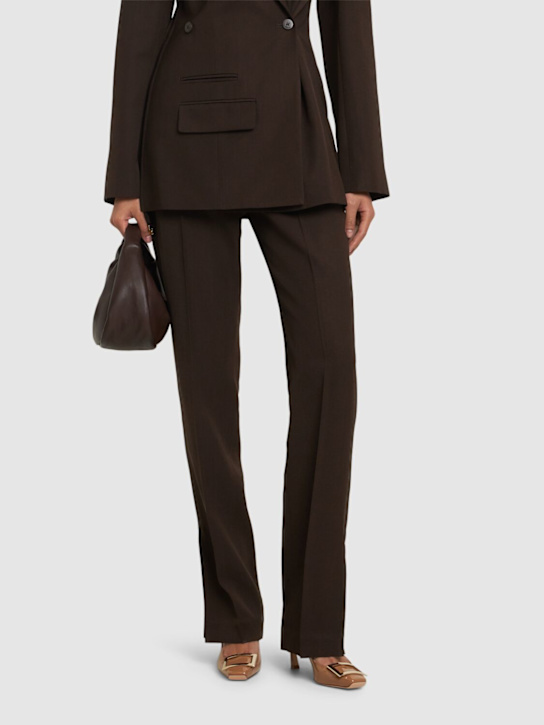 Roger Vivier: 70mm Trompette patent leather pumps - women_1 | Luisa Via Roma