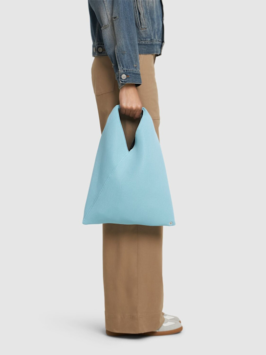 MM6 Maison Margiela: Small Japanese メッシュトップハンドルバッグ - women_1 | Luisa Via Roma