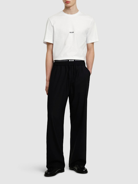 MSGM: Cotton t-shirt - men_1 | Luisa Via Roma