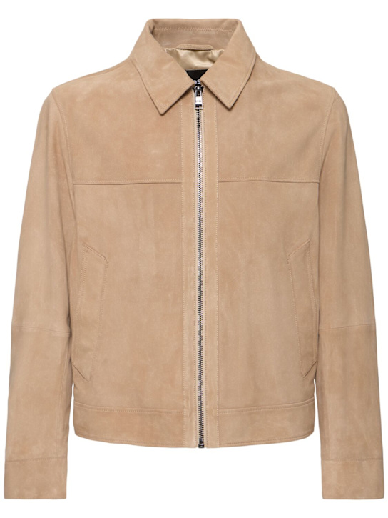 Boss: Malbano leather jacket - men_0 | Luisa Via Roma