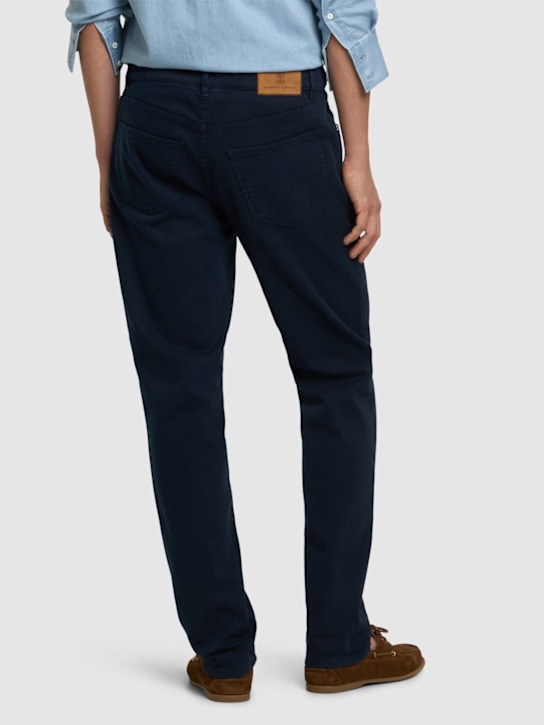 Brunello Cucinelli: Bull denim pants - Navy - men_2 | Luisa Via Roma