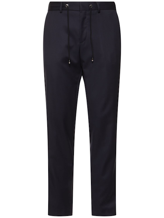 Boss: Genius wool drawstring pants - men_0 | Luisa Via Roma