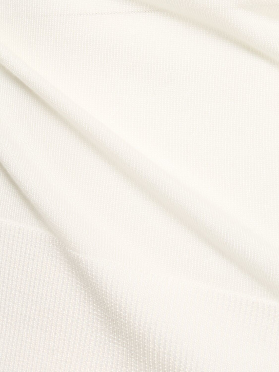 Laneus: Knitted t-shirt - Crema/Cream - men_4 | Luisa Via Roma
