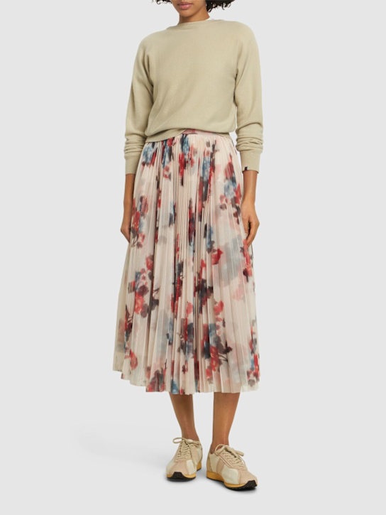 Pleated tulle midi skirt - Thumbnail 2