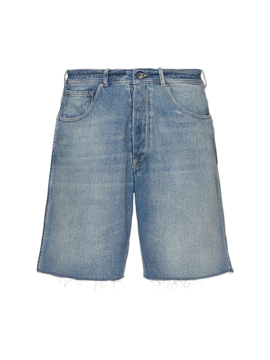 Maison Margiela: Cotton denim shorts - men_0 | Luisa Via Roma