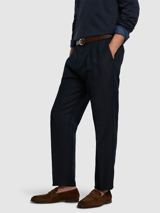 Doucal's: Adler suede loafers - men_1 | Luisa Via Roma