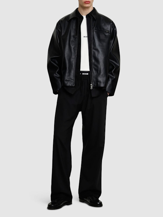 MSGM: Hose aus Wollmischung - men_1 | Luisa Via Roma