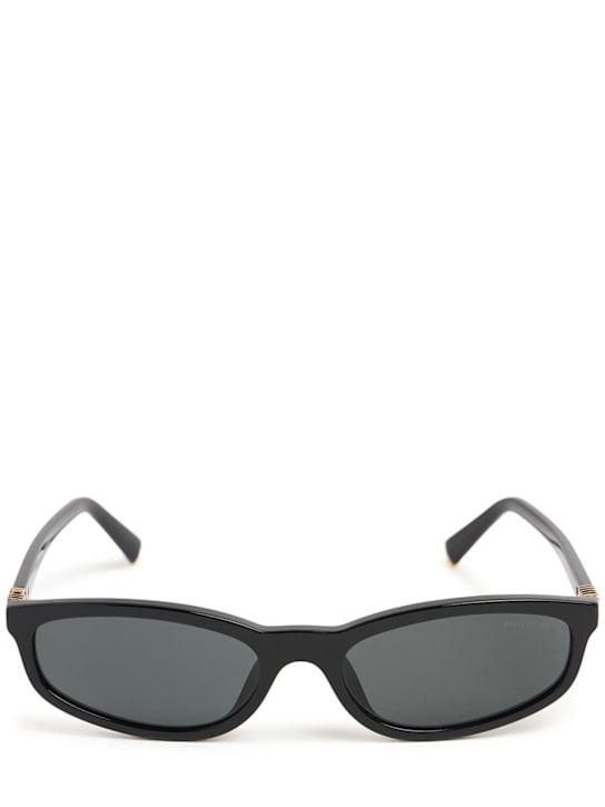 Miu Miu: Occhiali da sole Regard in acetato - women_0 | Luisa Via Roma