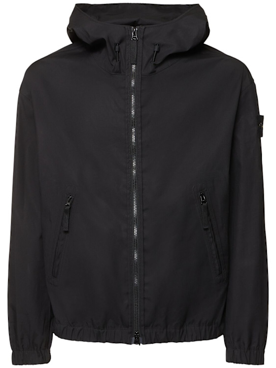 Stone Island: Hooded zip jacket - men_0 | Luisa Via Roma