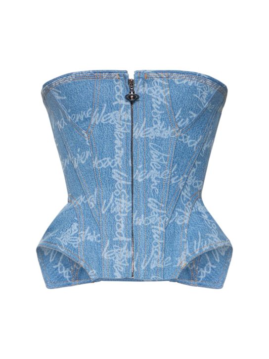 Cobrax denim corset - Thumbnail 1