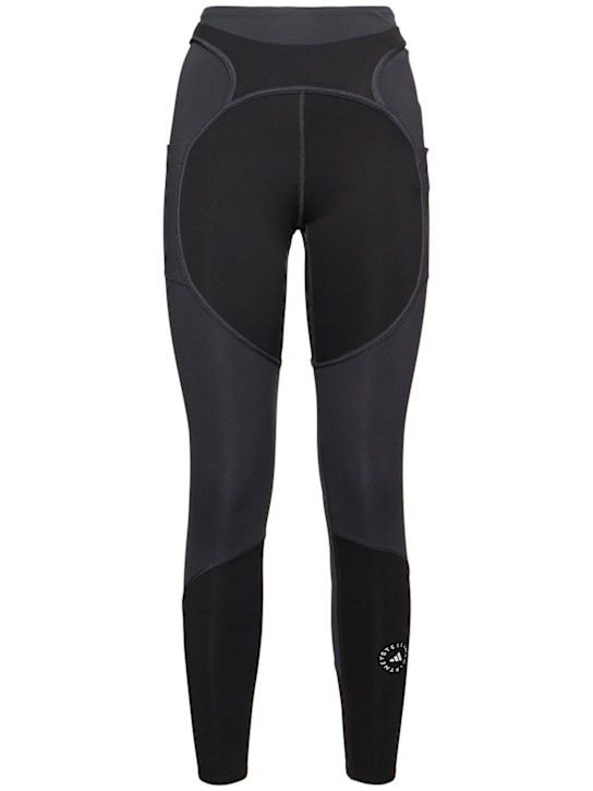 adidas By Stella McCartney: Two-Tone leggings - women_0 | Luisa Via Roma
