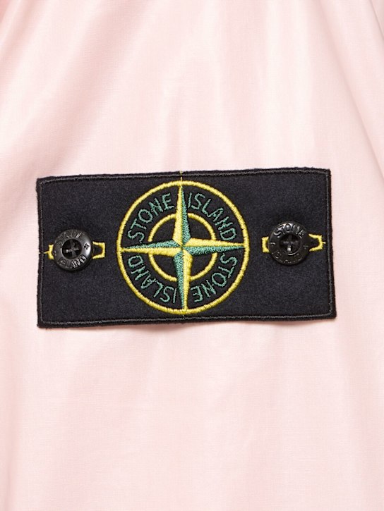 Stone Island: Mussola gommata short parka - Antique Rose - men_4 | Luisa Via Roma