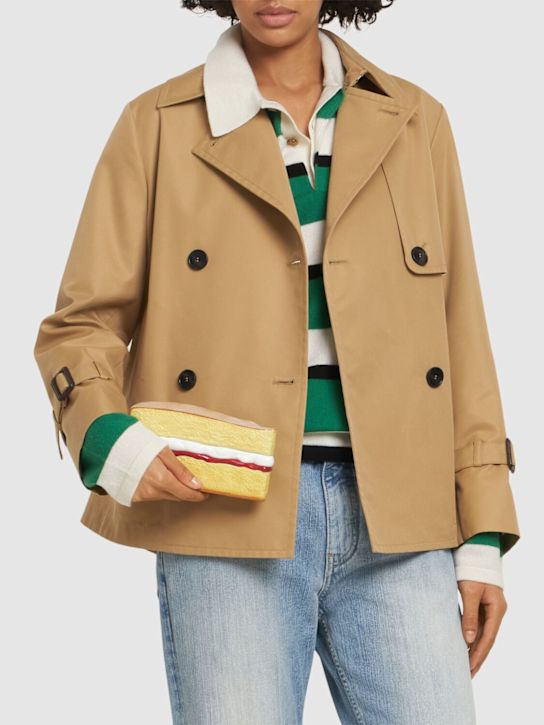 JW Anderson: Victoria sponge cake clutch - Beige - women_1 | Luisa Via Roma