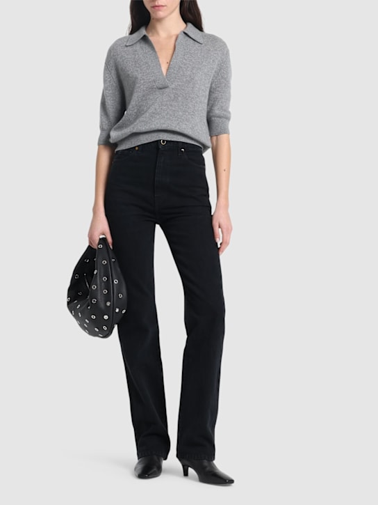 Khaite: Shrunken Jo cashmere blend sweater - women_1 | Luisa Via Roma