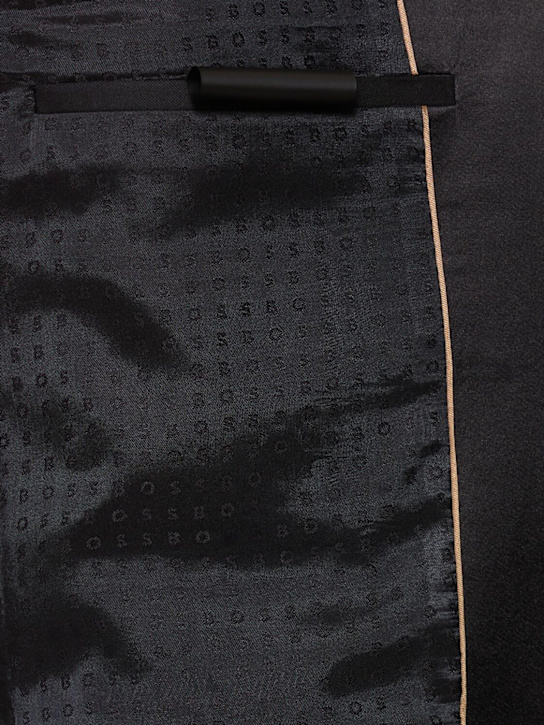 Boss: Huge wool tuxedo jacket - Black - men_5 | Luisa Via Roma