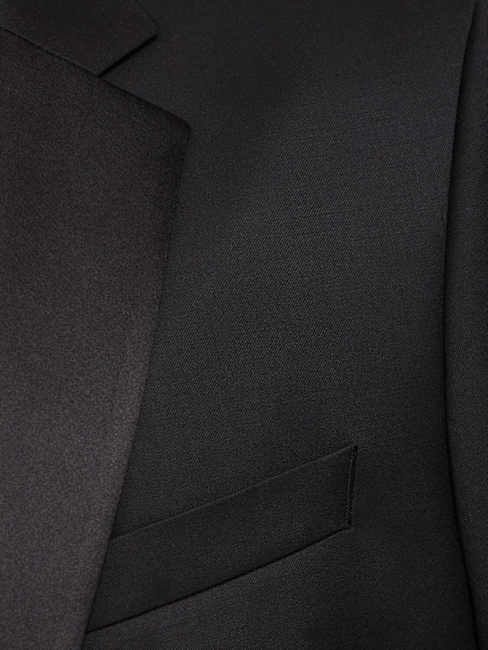 Boss: Huge wool tuxedo jacket - Black - men_4 | Luisa Via Roma