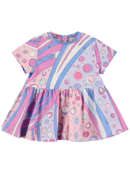 Pucci: コットンブレンドジャージーワンピース - kids-girls_0 | Luisa Via Roma