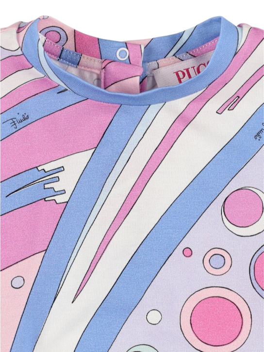 Pucci: コットンブレンドジャージーワンピース - kids-girls_1 | Luisa Via Roma