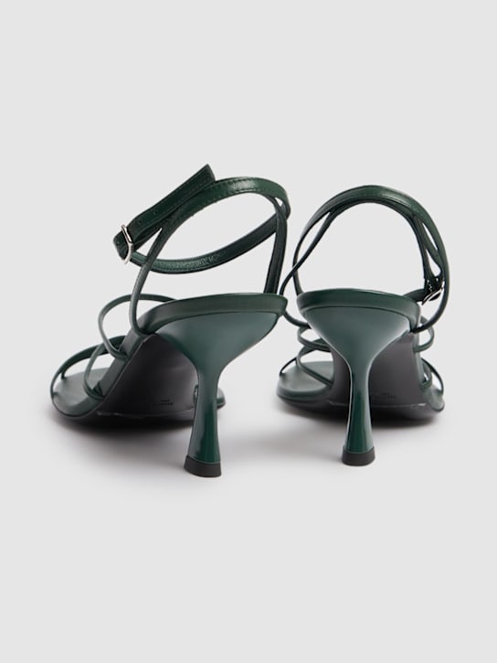 Christopher Esber: 70mm Blaze leather sandals - Evergreen - women_4 | Luisa Via Roma