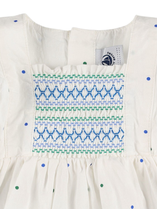 Petit Bateau: Vestito con culotte in popeline di cotone - kids-girls_1 | Luisa Via Roma