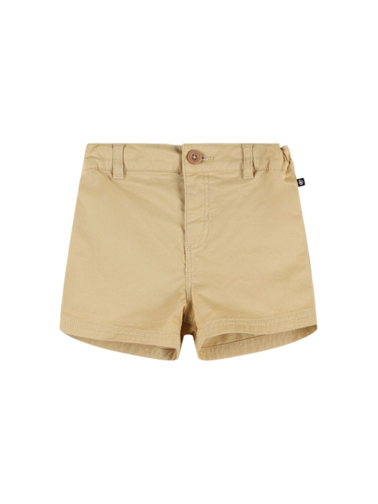 Petit Bateau: Cotton blend poplin shorts - kids-boys_0 | Luisa Via Roma