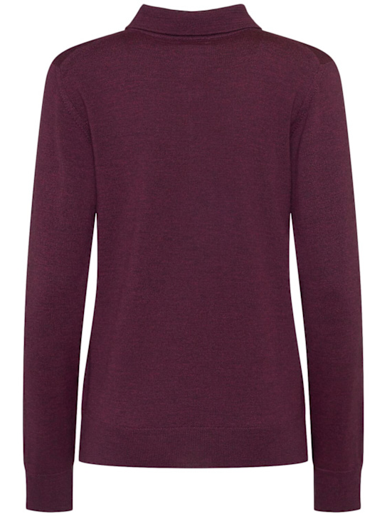 Etro: Wool knitted polo shirt - women_1 | Luisa Via Roma