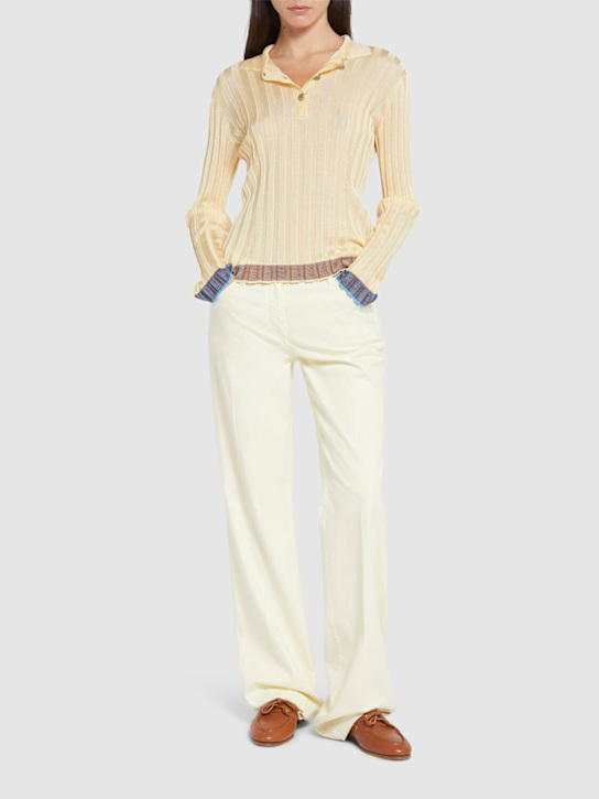 Etro: Striped fitted viscose shirt - women_1 | Luisa Via Roma