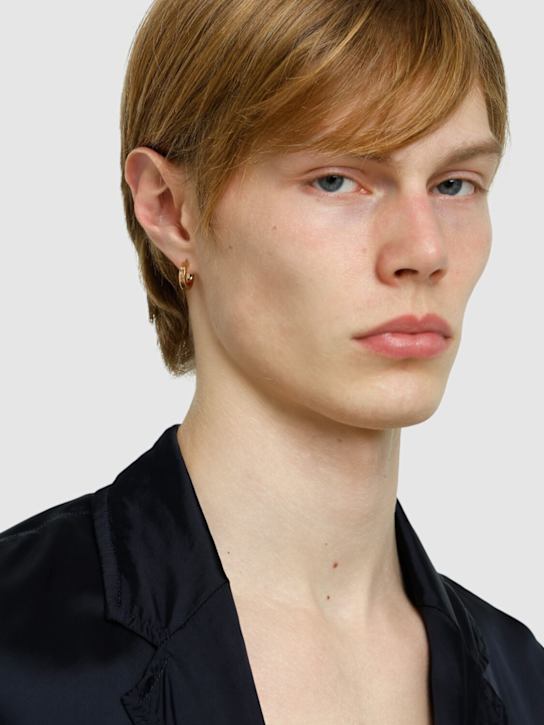 Versace: Metal earrings - men_1 | Luisa Via Roma