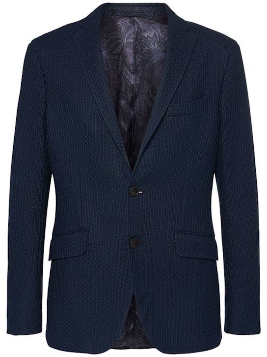 Etro: Roma cotton jersey blazer - men_0 | Luisa Via Roma