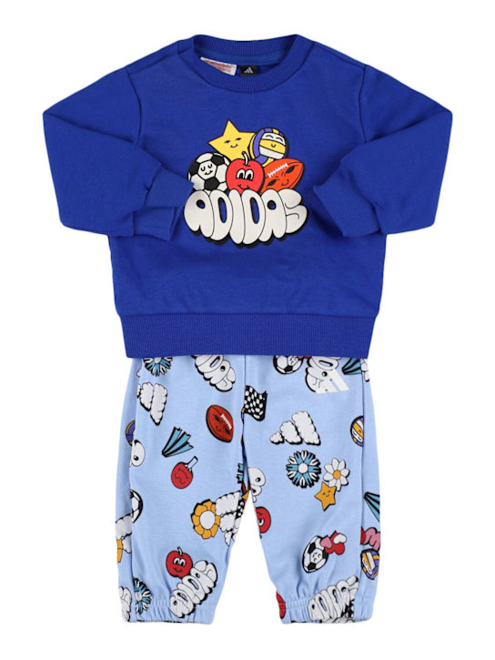 adidas Originals: コットンブレンドスウェットシャツ＆パンツ - kids-boys_0 | Luisa Via Roma