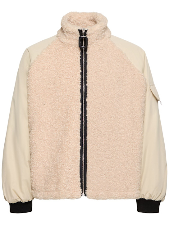 JW Anderson: Color block track top - Beige - men_0 | Luisa Via Roma