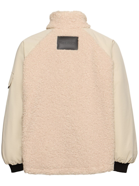 JW Anderson: Color block track top - Beige - men_3 | Luisa Via Roma