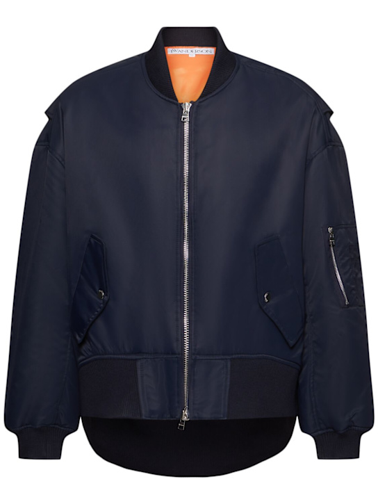 JW Anderson: Oversize curved hem bomber jacket - men_0 | Luisa Via Roma