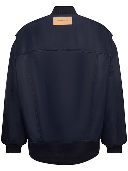 JW Anderson: Oversize curved hem bomber jacket - men_3 | Luisa Via Roma