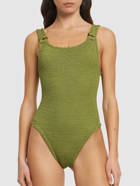Hunza G: Domino one piece swimsuit - women_1 | Luisa Via Roma