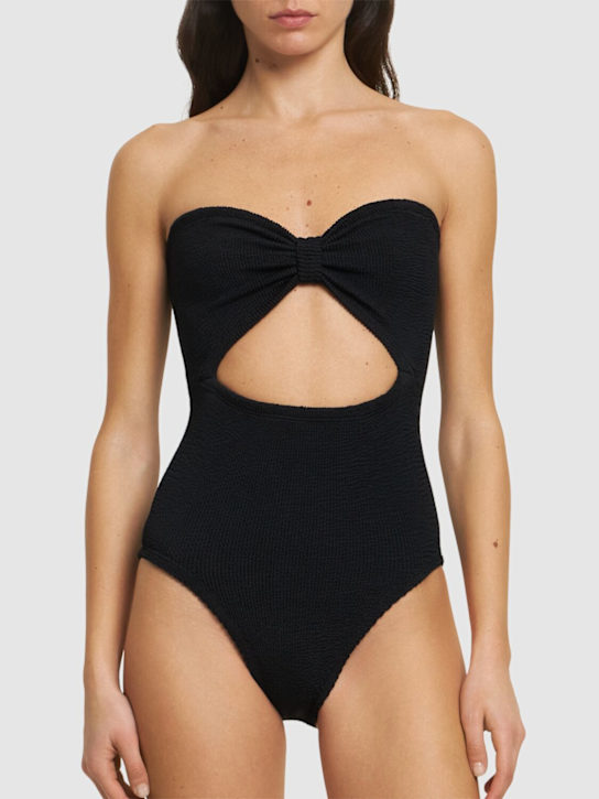 Hunza G: Alana strapless one piece swimsuit - women_1 | Luisa Via Roma