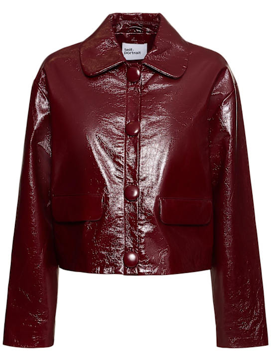 Self-portrait: Faux leather jacket - women_0 | Luisa Via Roma