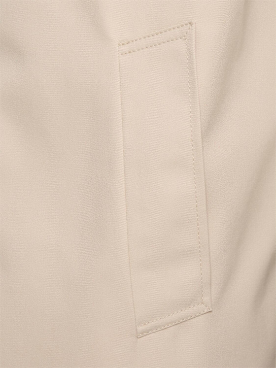 Thom Browne: Tailored raglan coat - Khaki - men_5 | Luisa Via Roma