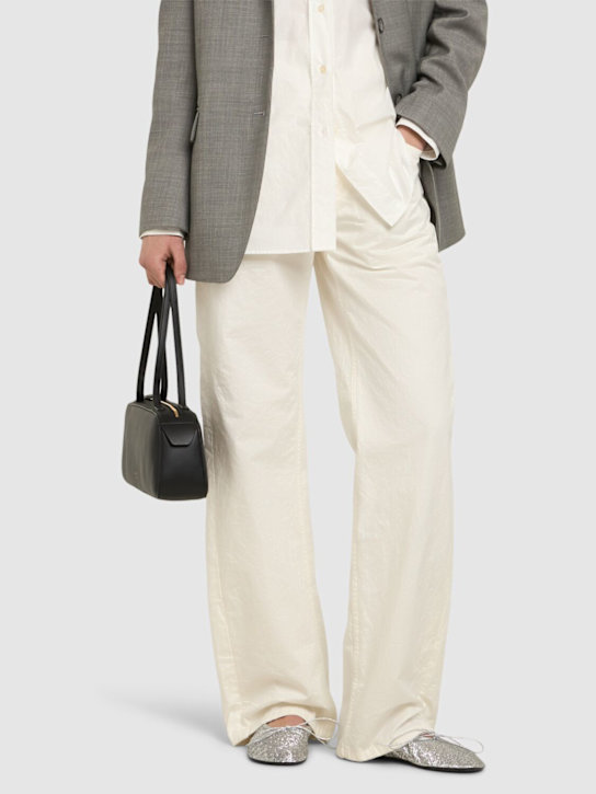 Proenza Schouler: 10mm Glove metallic mesh ballerina flats - women_1 | Luisa Via Roma