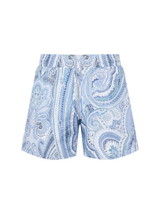 Etro: Printed swim shorts - men_0 | Luisa Via Roma