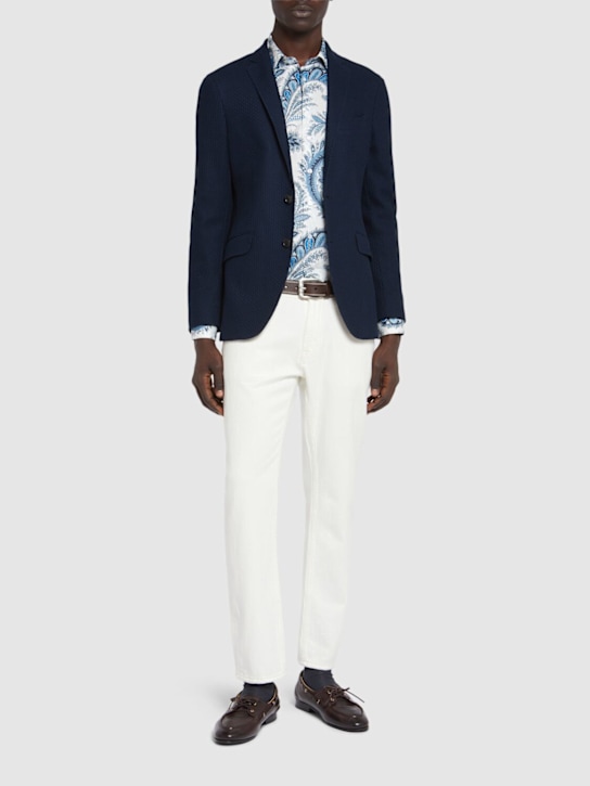 Etro: Roma cotton jersey blazer - men_1 | Luisa Via Roma