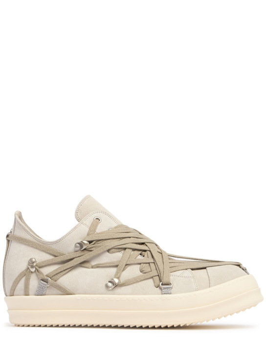 Rick Owens: Megalaced low sneakers - men_0 | Luisa Via Roma